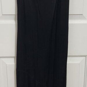Zara Black Strappy Satin Effect Slip Dress Size XS